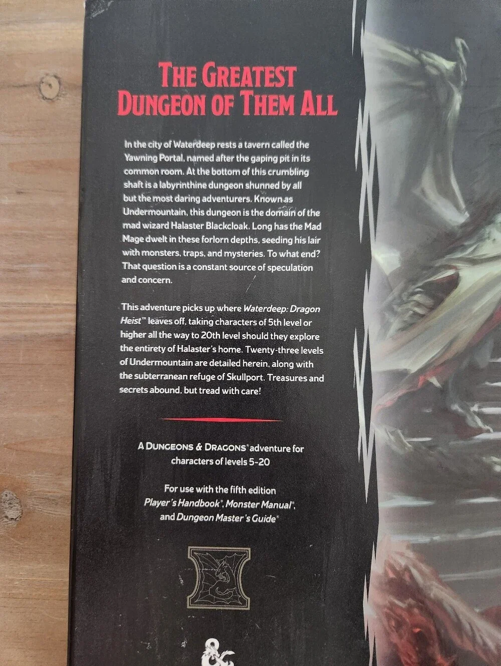D&D Waterdeep Dungeon of the Mad Mage Hardcover 5E Book Dungeons And Dragons